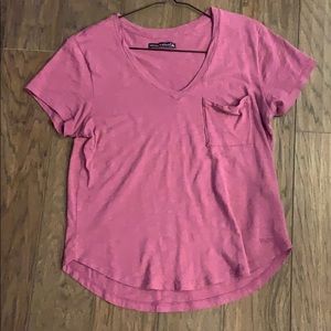 Purple Abercrombie V neck tee